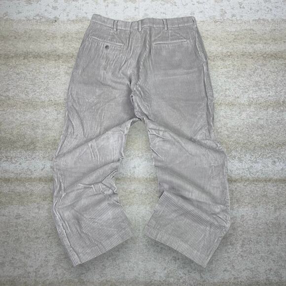 Lands' End Other - Vintage 90s Lands End Corduroy Pants 36x30 Baggy Wide Leg Fit Tan Cotton